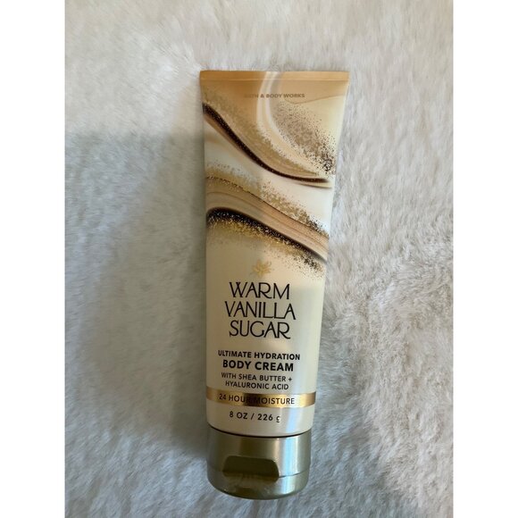 Bath & Body Works NEW Warm Vanilla Sugar Ultimate Hydration Body Cream 8 oz - Picture 2 of 2